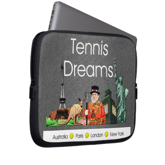 SPITZENtennis-Träume Laptopschutzhülle (Vorne Rechts)