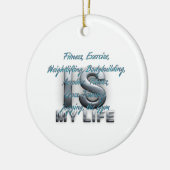 SPITZENtraining ist mein Leben Keramikornament (Links)