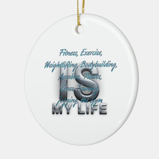 SPITZENtraining ist mein Leben Keramikornament (Links)