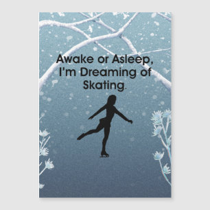 Spitzenträumen des Skaten Magnetkarte