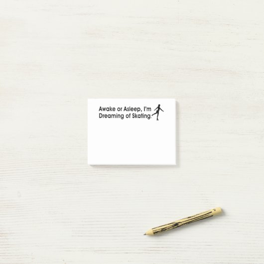 Spitzenträumen des Skaten Post-it Klebezettel (Auf Schreibtisch)