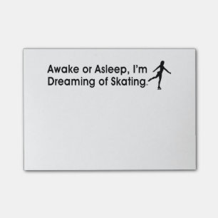 Spitzenträumen des Skaten Post-it Klebezettel