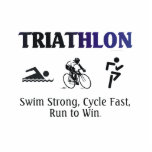 SPITZENTriathlon Freistehende Fotoskulptur<br><div class="desc">Wenn Sie konkurrieren,  bilden Sie aus oder seien Sie ein Fan von Triathlon,  dann könnte dieser Triathlonslogan für Ihre folgenden T - Shirts,  Sweatshirt,  ausbildenbehälter oder anderes Geschenk groß sein.  Triathlon.  Das starke Schwimmen,  fährt schnell,  läuft,  um zu gewinnen rad.</div>