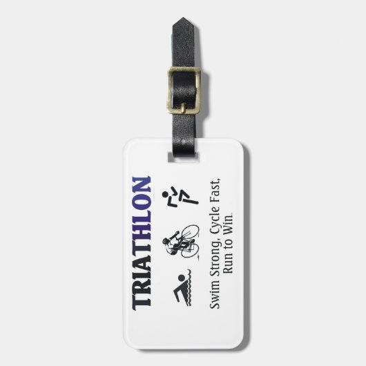 SPITZENTriathlon Gepäckanhänger (Vorderseite vertikal)