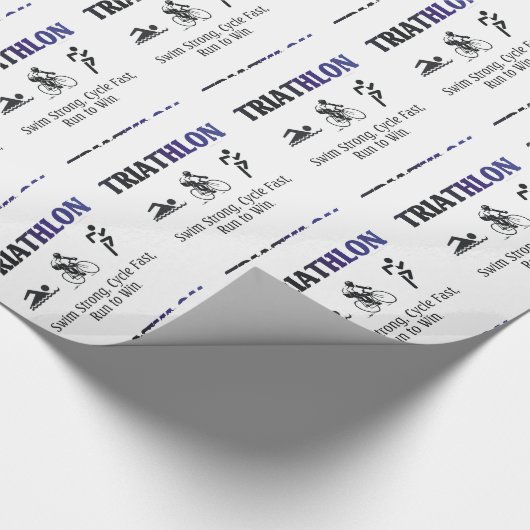 SPITZENTriathlon Geschenkpapier (Ecke)