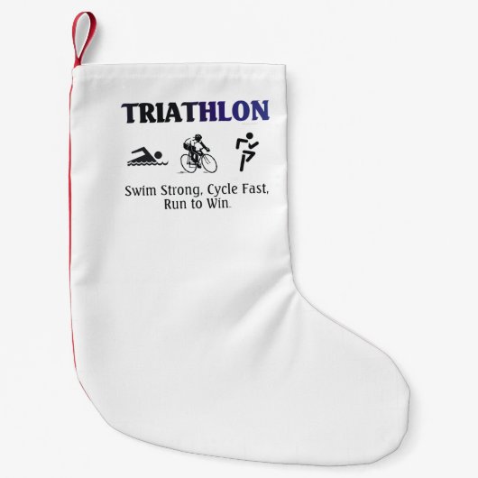 SPITZENTriathlon Kleiner Weihnachtsstrumpf (Vorderseite)