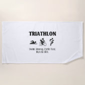 SPITZENTriathlon Strandtuch (Vorderseite)