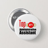 SpitzenVerwaltungsmitarbeiter Button (Vorne & Hinten)