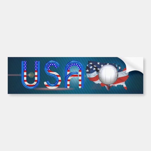 SPITZENVolleyball in den USA Autoaufkleber (Vorne)