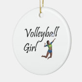 SPITZENVolleyball-Mädchen Keramik Ornament (Links)