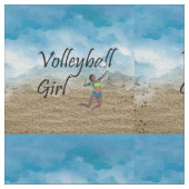 SPITZENVolleyball-Mädchen Stoff (Nahaufnahme)