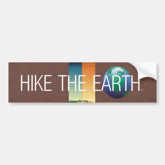SPITZENwanderung die Erde Autoaufkleber (Vorne)