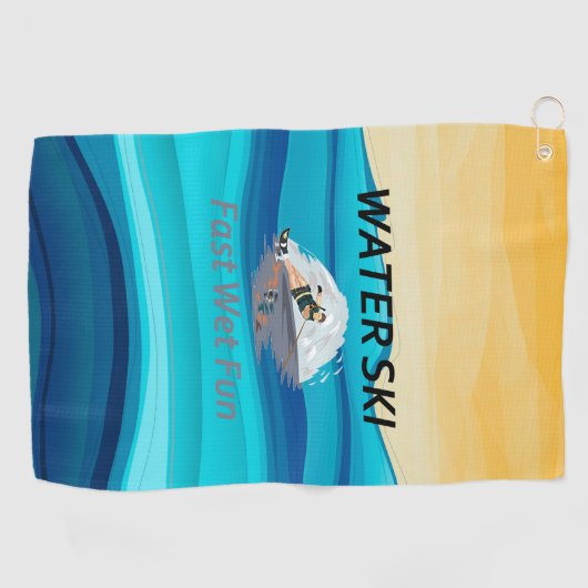 SPITZENwasser-Ski Golfhandtuch (Horizontal)