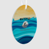 SPITZENwasser-Ski Ornament (Vorderseite)