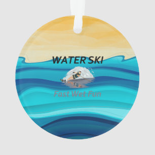 SPITZENwasser-Ski Ornament