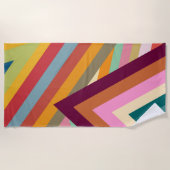 Spitzenwerte der 70er Jahre Strandtuch (Vorderseite)