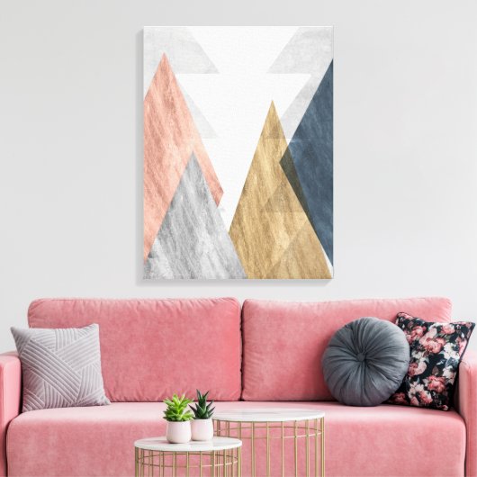 Spitzenwerte II Leinwanddruck (Insitu (Wohnzimmer))