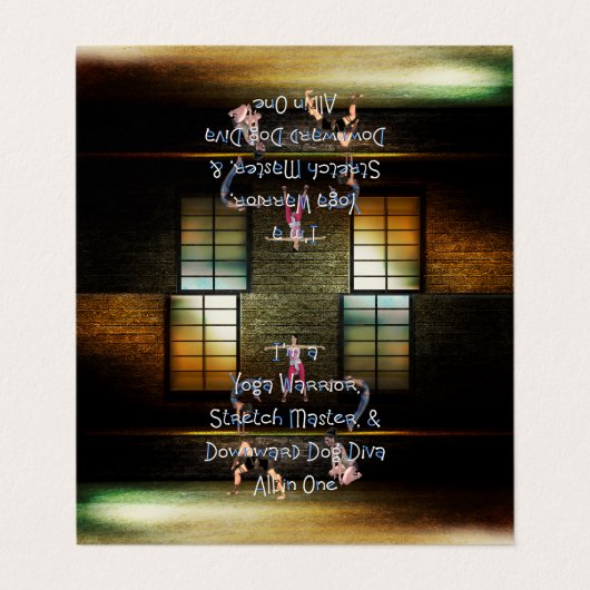 SPITZENyoga-Diva Visitenkarten (Außenseite Aufgefaltet)