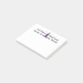 SPITZENyoga-Slogan Post-it Klebezettel (angewinkelt)