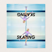 SPITZENzahl Skaten-Mädchen Visitenkarten (Außenseite Aufgefaltet)