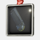 Spitzer bei sichtbarem Licht Silbernes Ornament (Links)