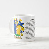 Spitzer, der Ursprung, die Bedeutung und das Kaffeetasse (Vorderseite Links)