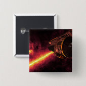 Spitzer gegen den Infrarothimmel gesehen Button (Vorne & Hinten)