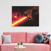 Spitzer gegen den Infrarothimmel gesehen Leinwanddruck (Insitu (Wohnzimmer))