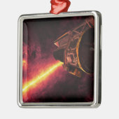 Spitzer gegen den Infrarothimmel gesehen Ornament Aus Metall (Links)