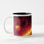 Spitzer gegen den Infrarothimmel gesehen Zweifarbige Tasse (Links)