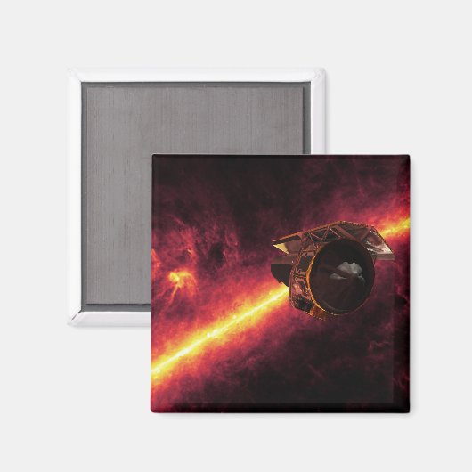 Spitzer gegen Infrarotstrahler gesehen 2 Magnet (Vorderseite/Rückseite)