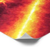 Spitzer gegen Infrarotstrahler gesehen 2 Poster (Ecke)