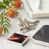 Spitzer gegen Infrarotstrahler gesehen 2 Schlüsselanhänger (Seite)