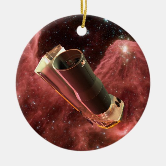Spitzer Space Telescope Jubiläum Keramik Ornament (Vorne)