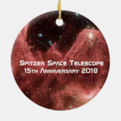 Spitzer Space Telescope Jubiläum Keramik Ornament (Hinten)