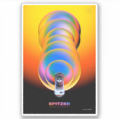 Spitzer Space Telescope Poster. Aufkleber (Vorderseite)