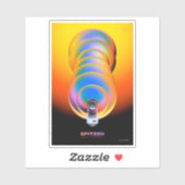 Spitzer Space Telescope Poster. Aufkleber (Blatt)