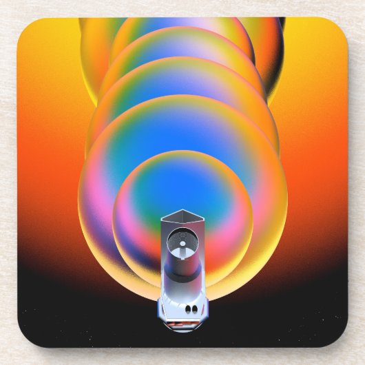 Spitzer Space Telescope Poster. Getränkeuntersetzer (Vorderseite)