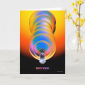 Spitzer Space Telescope Poster. Karte (Gelbe Blume)