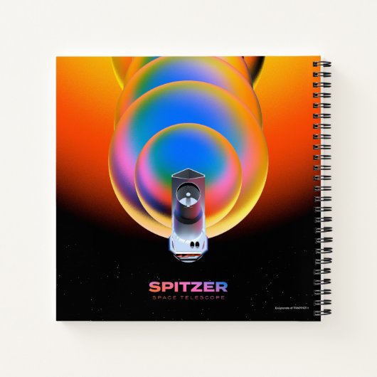 Spitzer Space Telescope Poster. Notizblock (Rückseite)