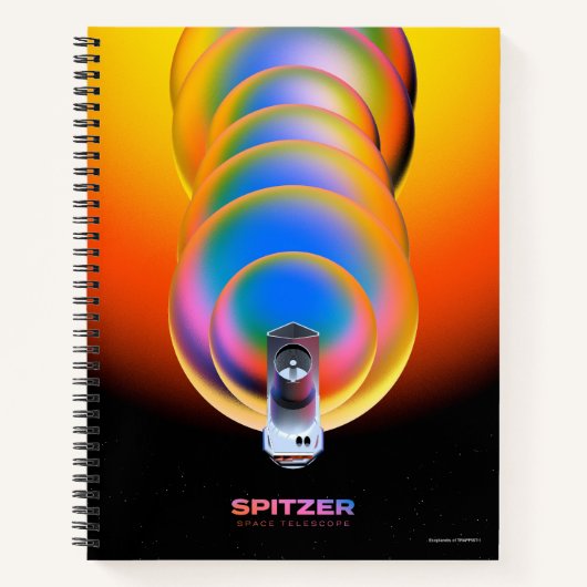 Spitzer Space Telescope Poster. Notizblock (Vorderseite)