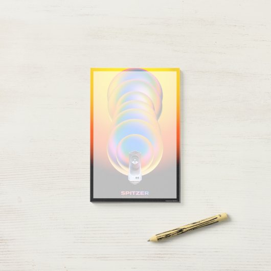 Spitzer Space Telescope Poster. Post-it Klebezettel (Auf Schreibtisch)