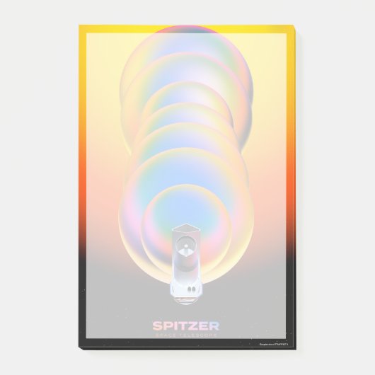 Spitzer Space Telescope Poster. Post-it Klebezettel (Vorderseite)
