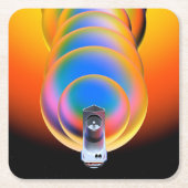 Spitzer Space Telescope Poster. Rechteckiger Pappuntersetzer (Vorderseite)