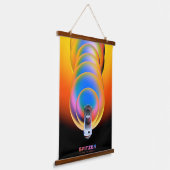 Spitzer Space Telescope Poster. Wandteppich Mit Holzrahmen (Gewinkelt)