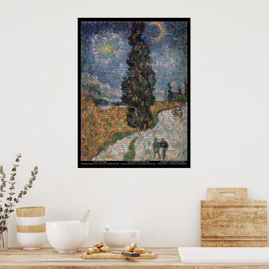 Spitzer Space Telescope / van Gogh Poster (Küche)