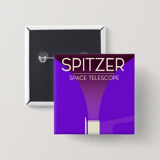 Spitzer Space Teleskop Button (Vorne & Hinten)