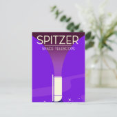 Spitzer Space Teleskop Postkarte (Stehend Vorderseite)