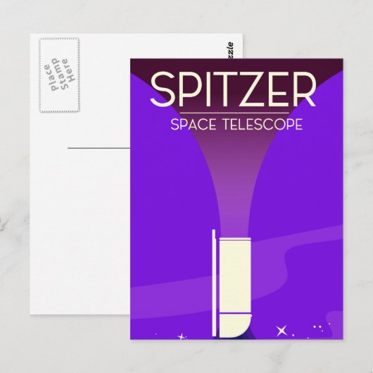 Spitzer Space Teleskop Postkarte (Vorne/Hinten)