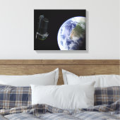 Spitzer startet kurz nach dem Start die Erde Leinwanddruck (Insitu (Schlafzimmer))